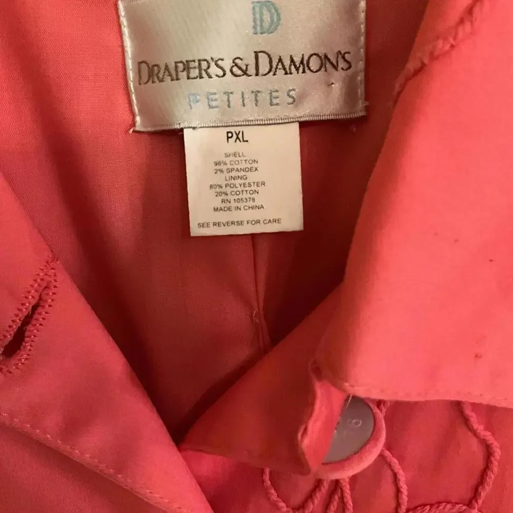 Petite Sequin Embellished Coral Jacket XL